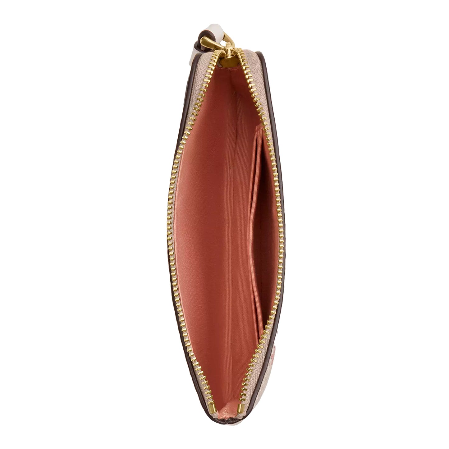 Monedero Coach Corner Zip Wristlet In Signature Canvas With Floral Print Sand Multi