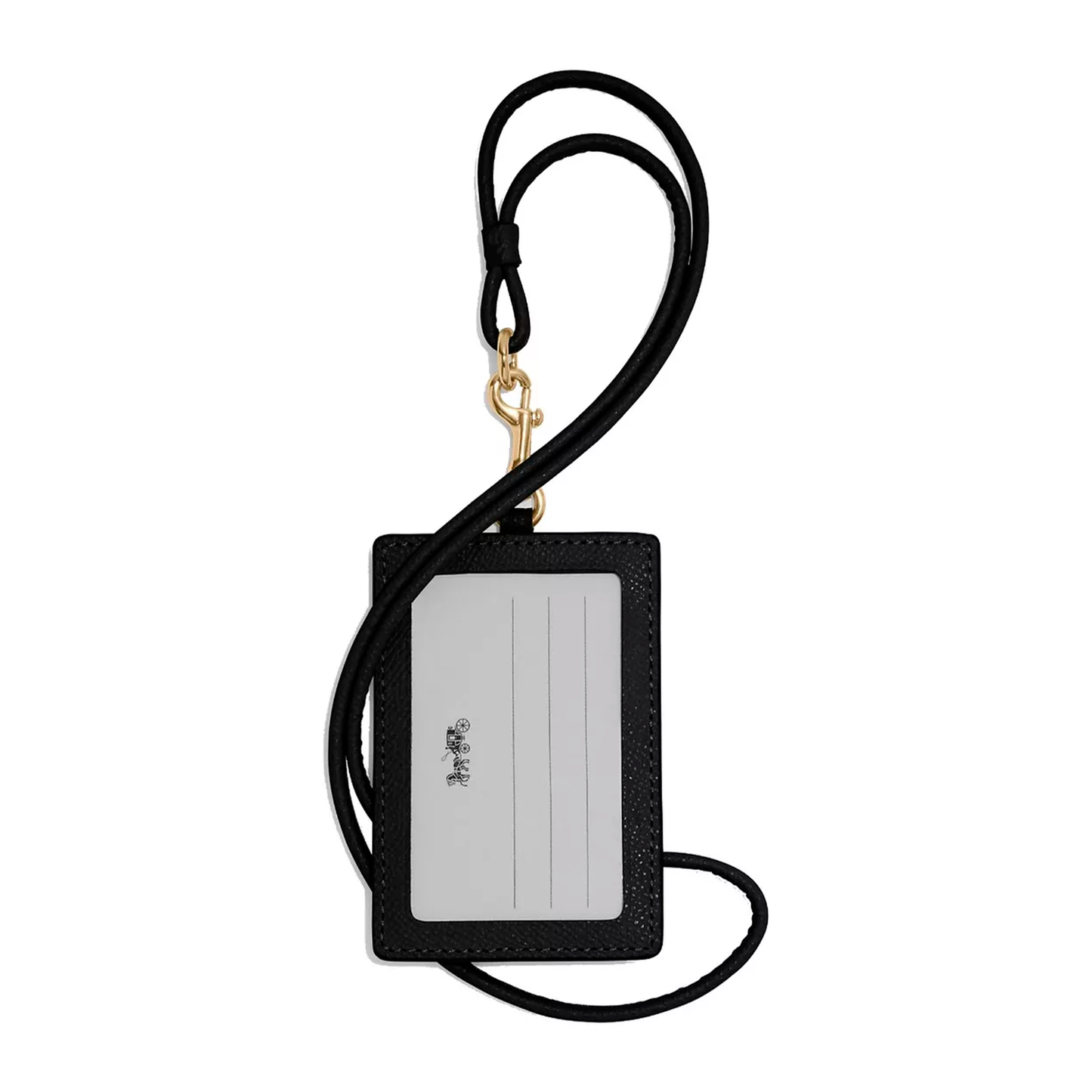 Tarjetero Coach Id Lanyard Black