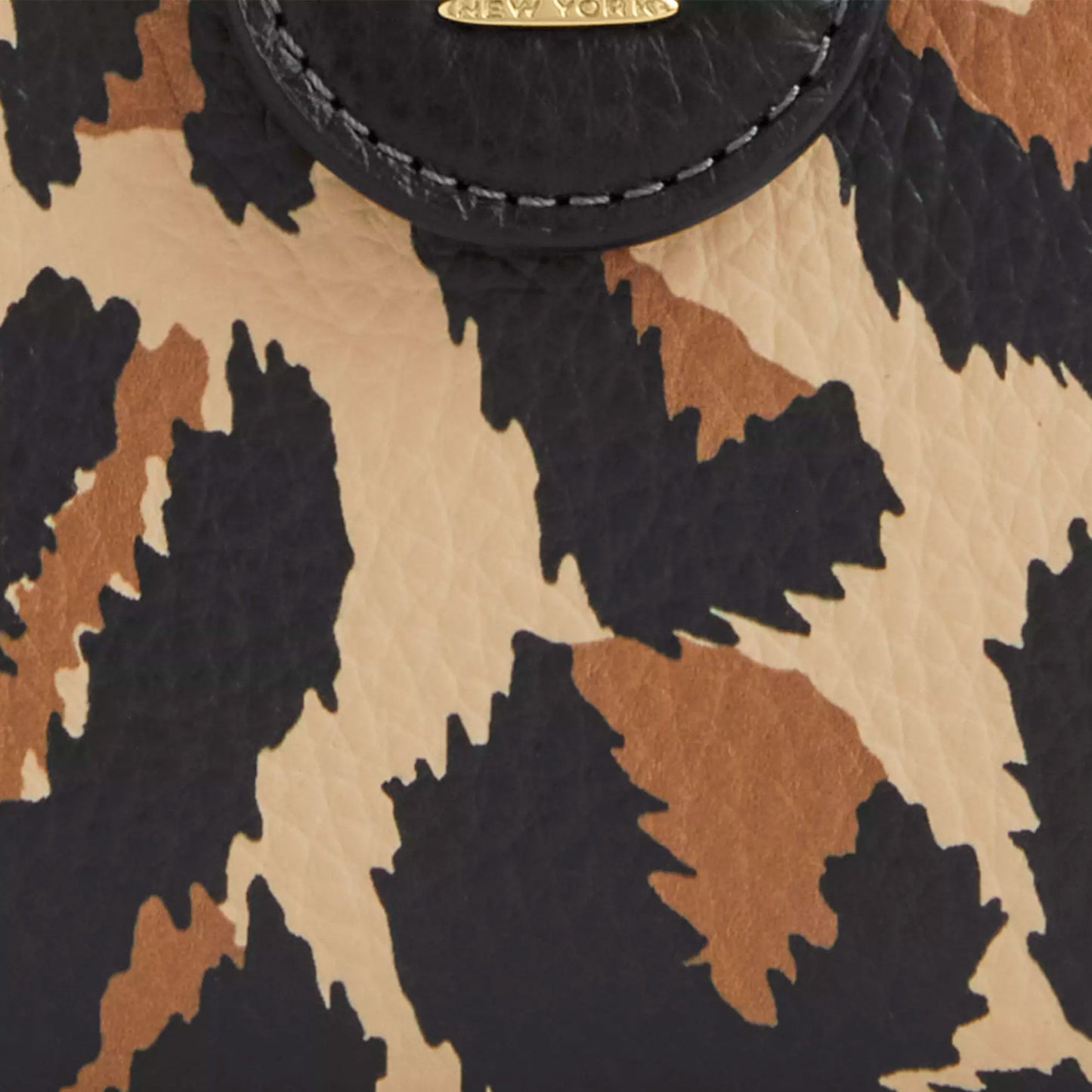Cartera Coach Medium Corner Zip Wallet With Leopard Print