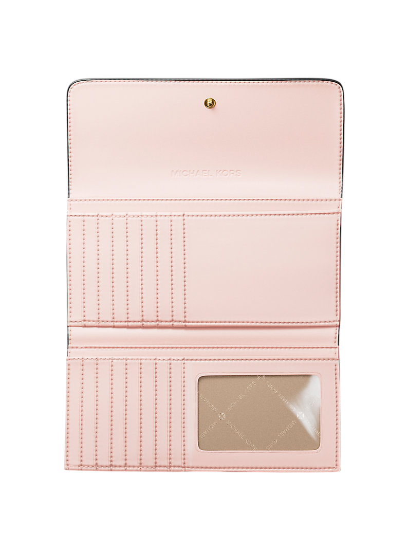 Cartera Michael Kors Jet Set Large Signature Logo Tri-Fold Wallet