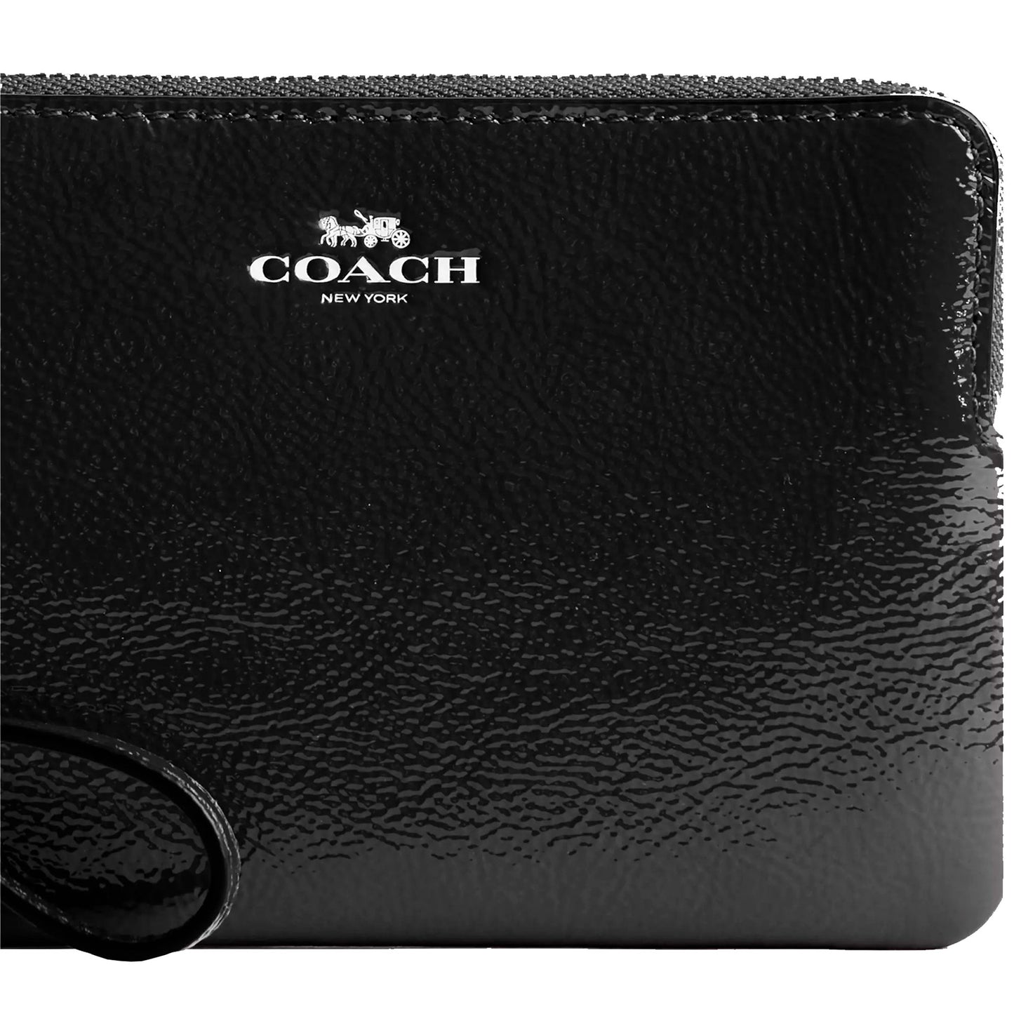 Monedero Coach Corner Zip Wristlet Black