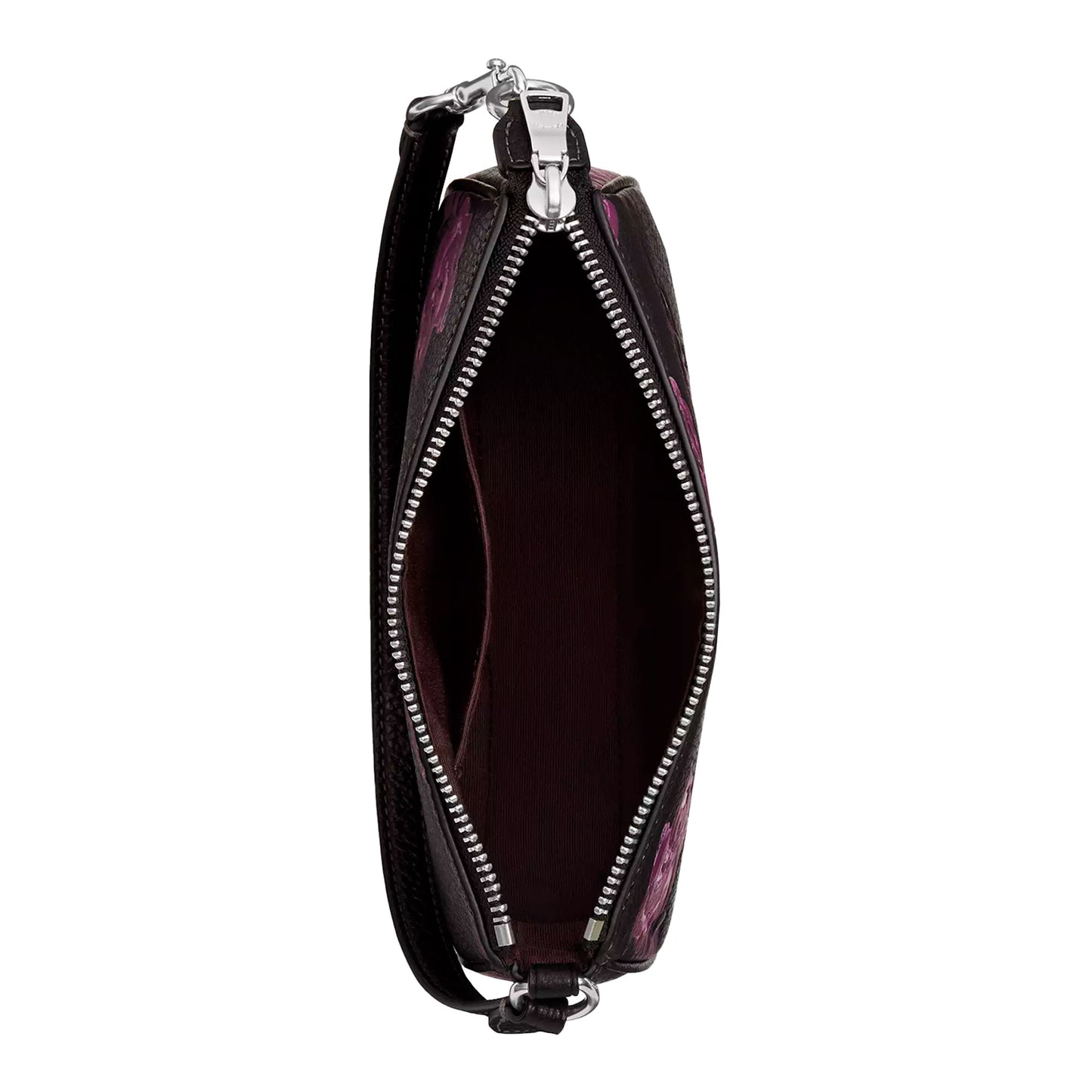 Bolsa Coach Nolita 19 With Floral Print Black Purple