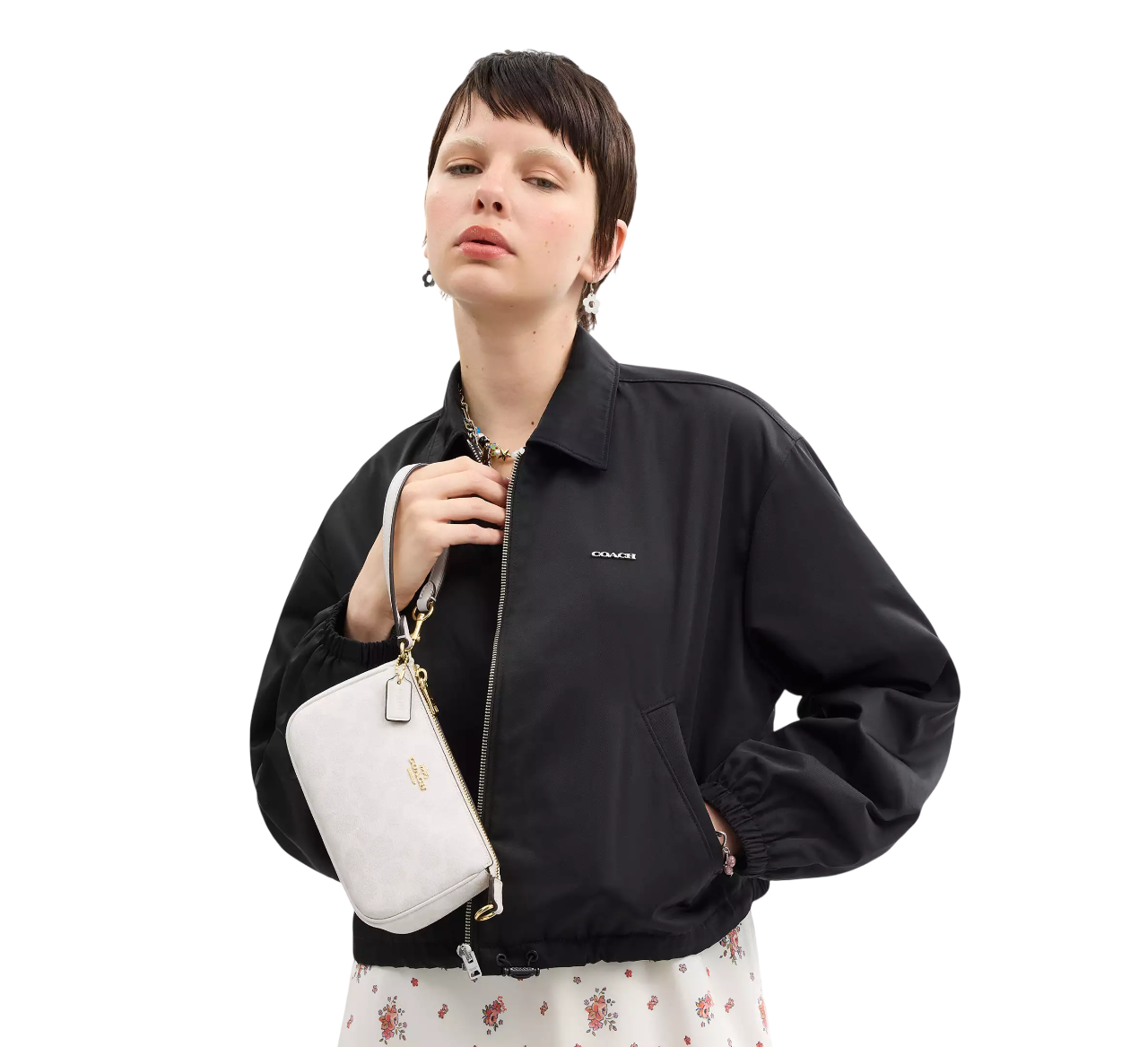 Bolsa Coach Nolita 19 In Signature Canvas Chalk Glacier White