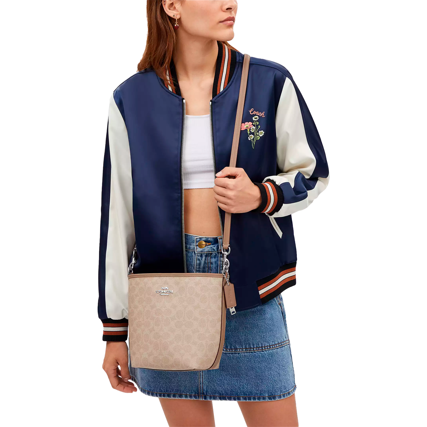 Bolsa Coach City Bucket Bag Signature Canvas Sand Taupe