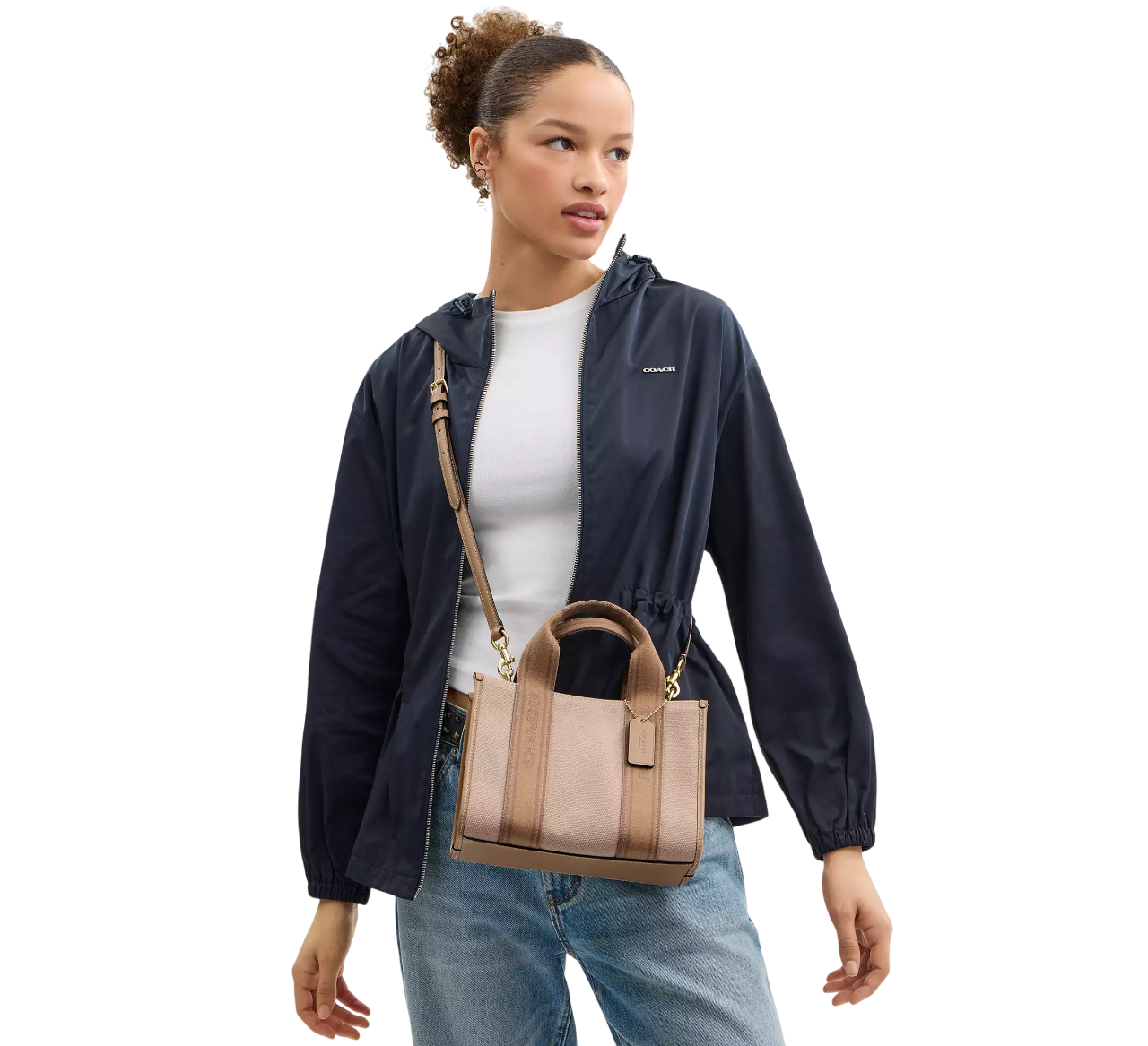Bolsa Coach Smith Tote Bag 24 Dark Natural Multi
