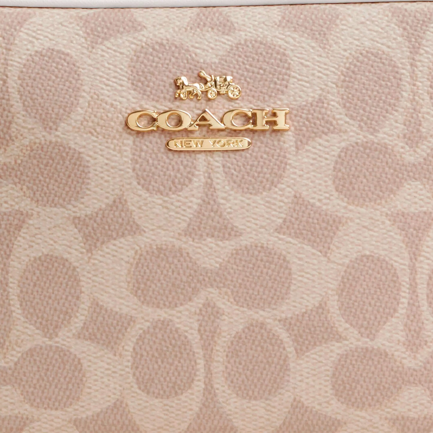 Bolsa Coach Mini Jamie Camera Bag In Signature Canvas Sand Chalk