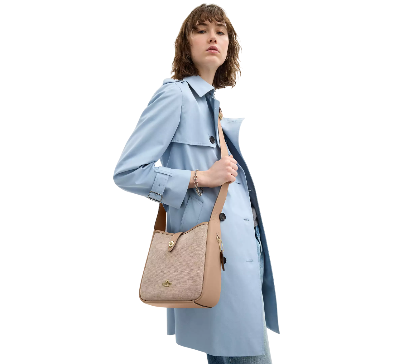 Bolsa Coach Hadley Convertible Crossbody Bag With Signature Canvas