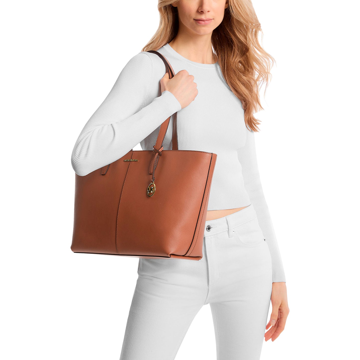Bolsa Michael Kors Jet Set Medium Tote Bag Luggage