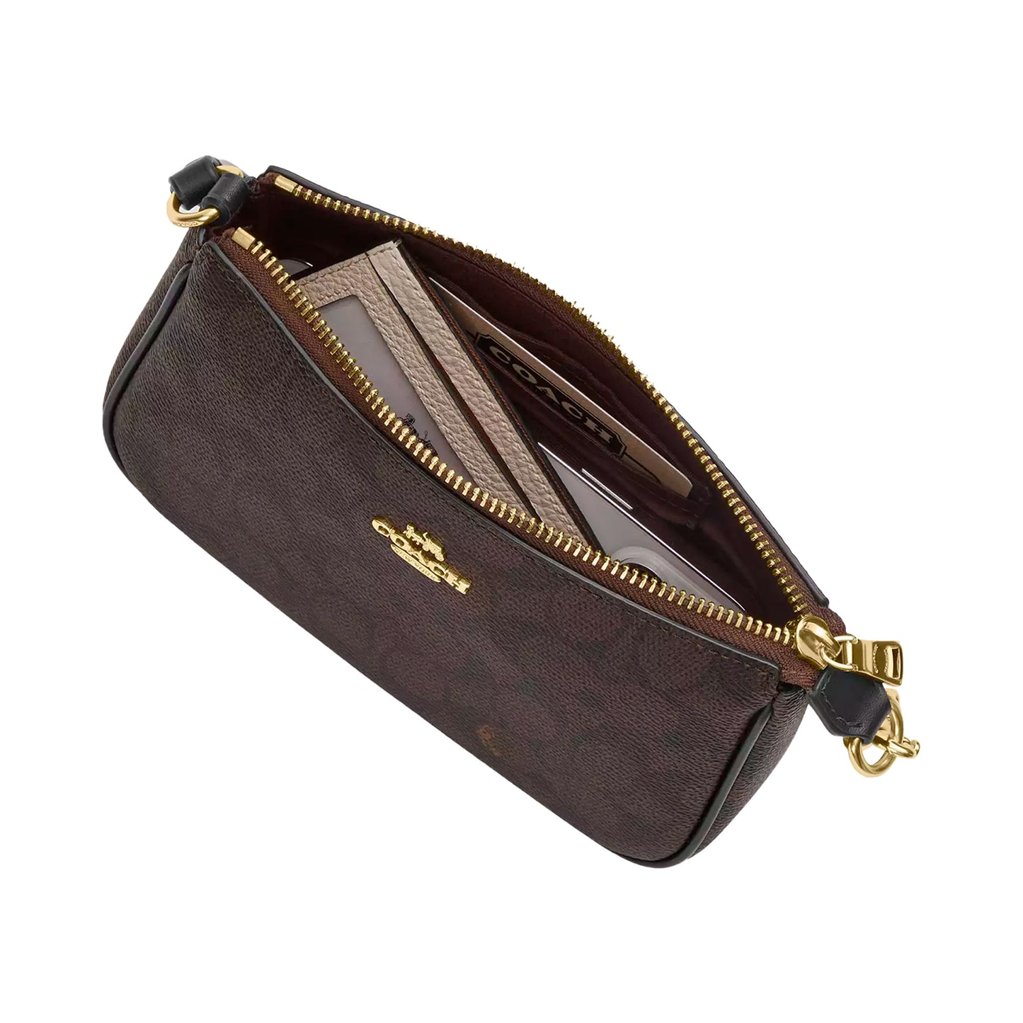 Bolsa Coach Nolita 19 In Signature Canvas Walnut Black