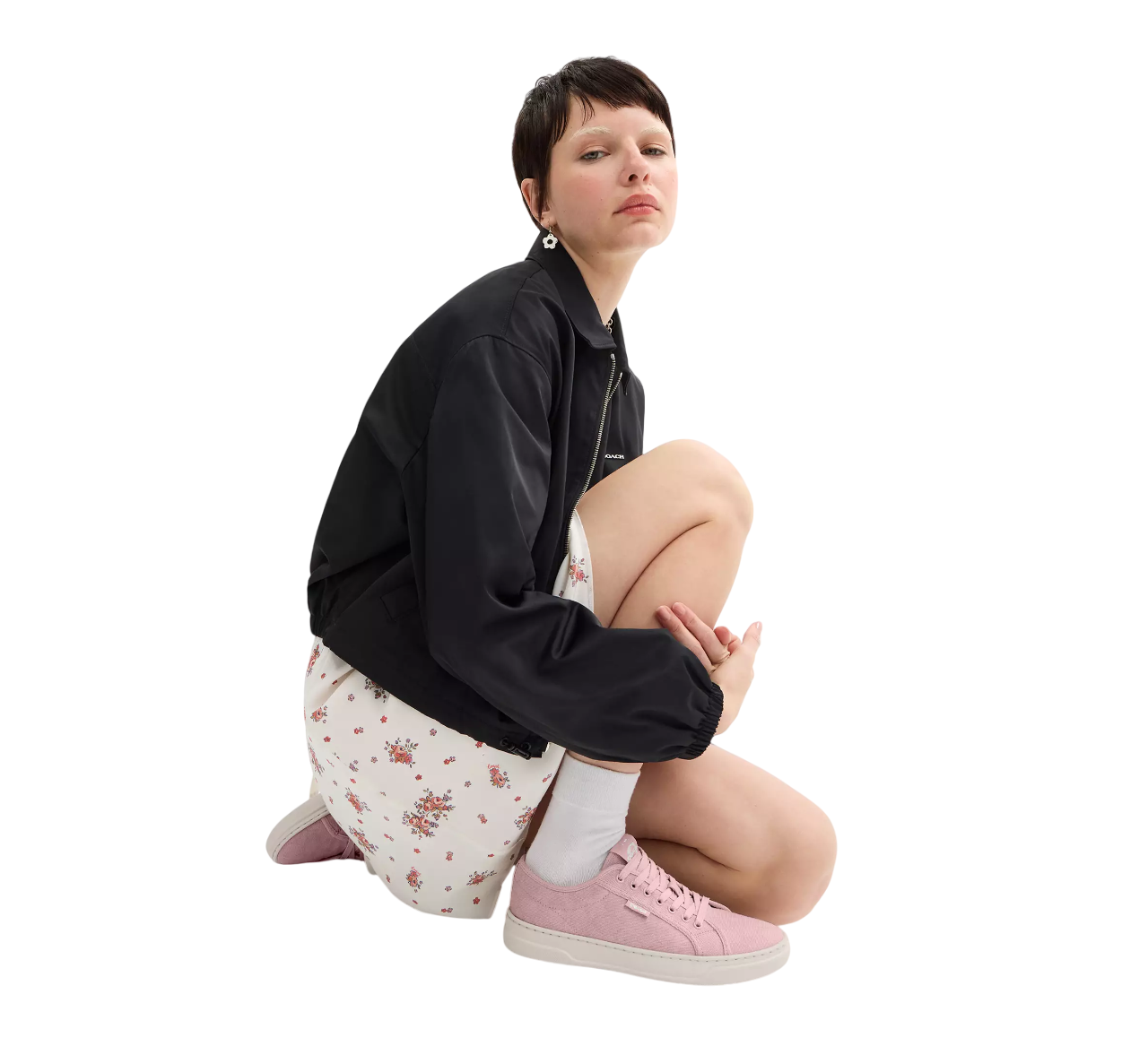 Tenis Coach Canvas Sneaker Carnation Chalk