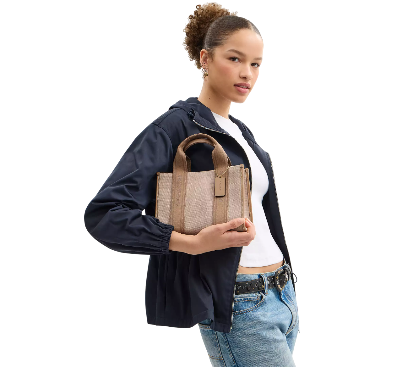 Bolsa Coach Smith Tote Bag 24 Dark Natural Multi