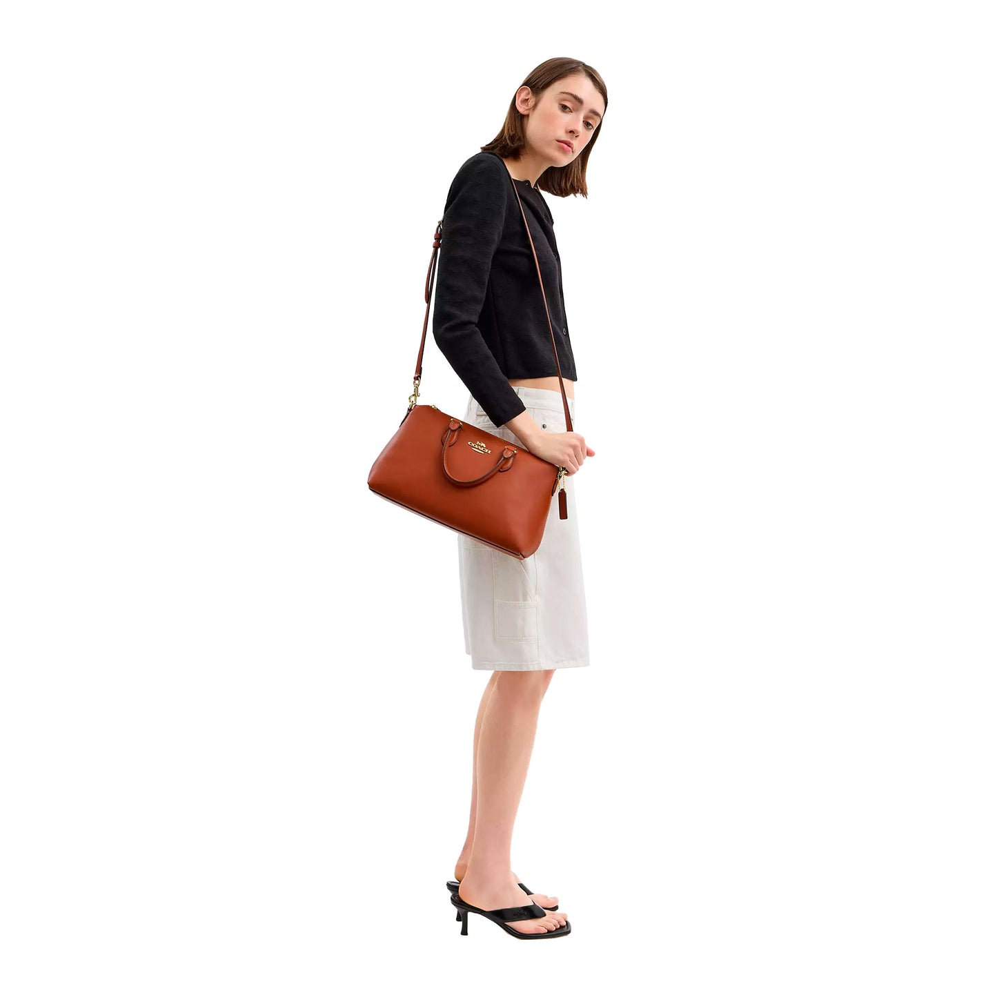 Bolsa Coach Georgia Satchel Bag Tan