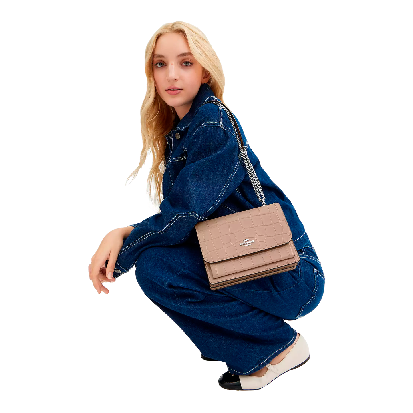 Bolsa Coach Klare Crossbody Bag Stone
