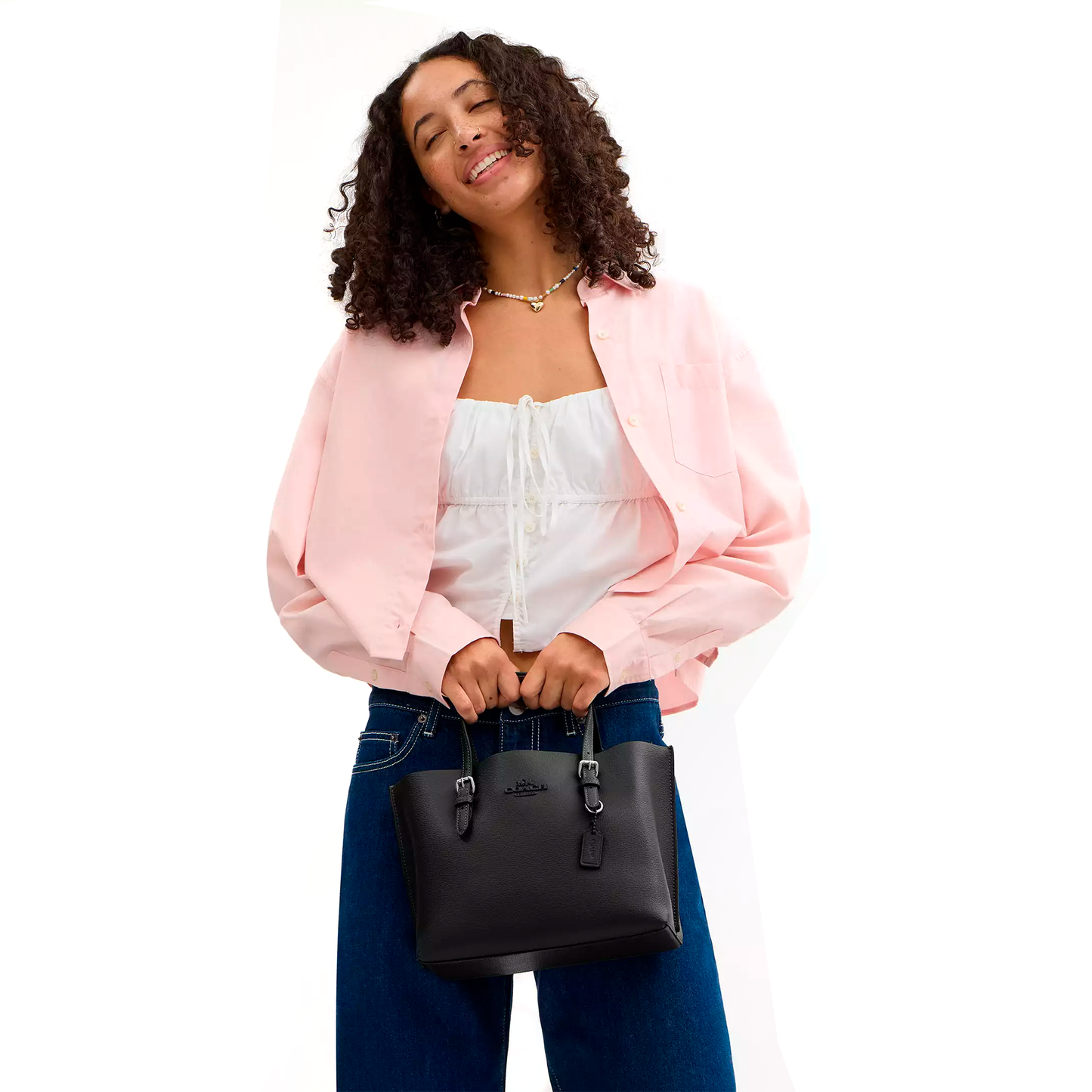 Bolsa Coach Mollie Tote Bag 25 Black
