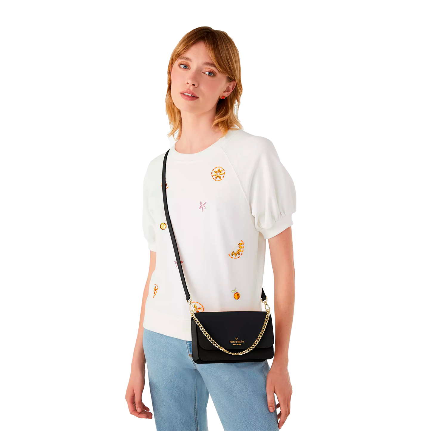 Bolsa Kate Spade Madison Willow Mini Crossbody Black