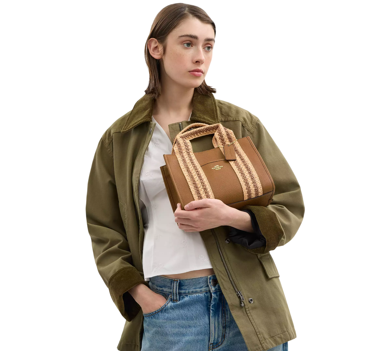 Bolsa Coach Smith Tote Bag 24 Honey Brown Multi