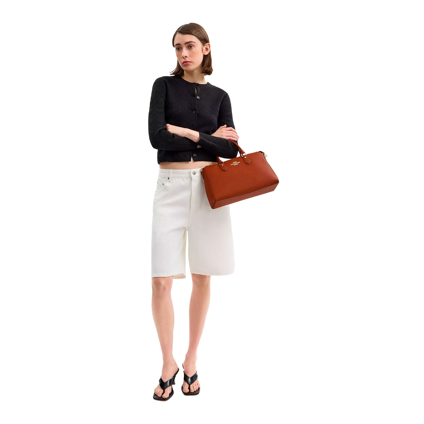 Bolsa Coach Georgia Satchel Bag Tan
