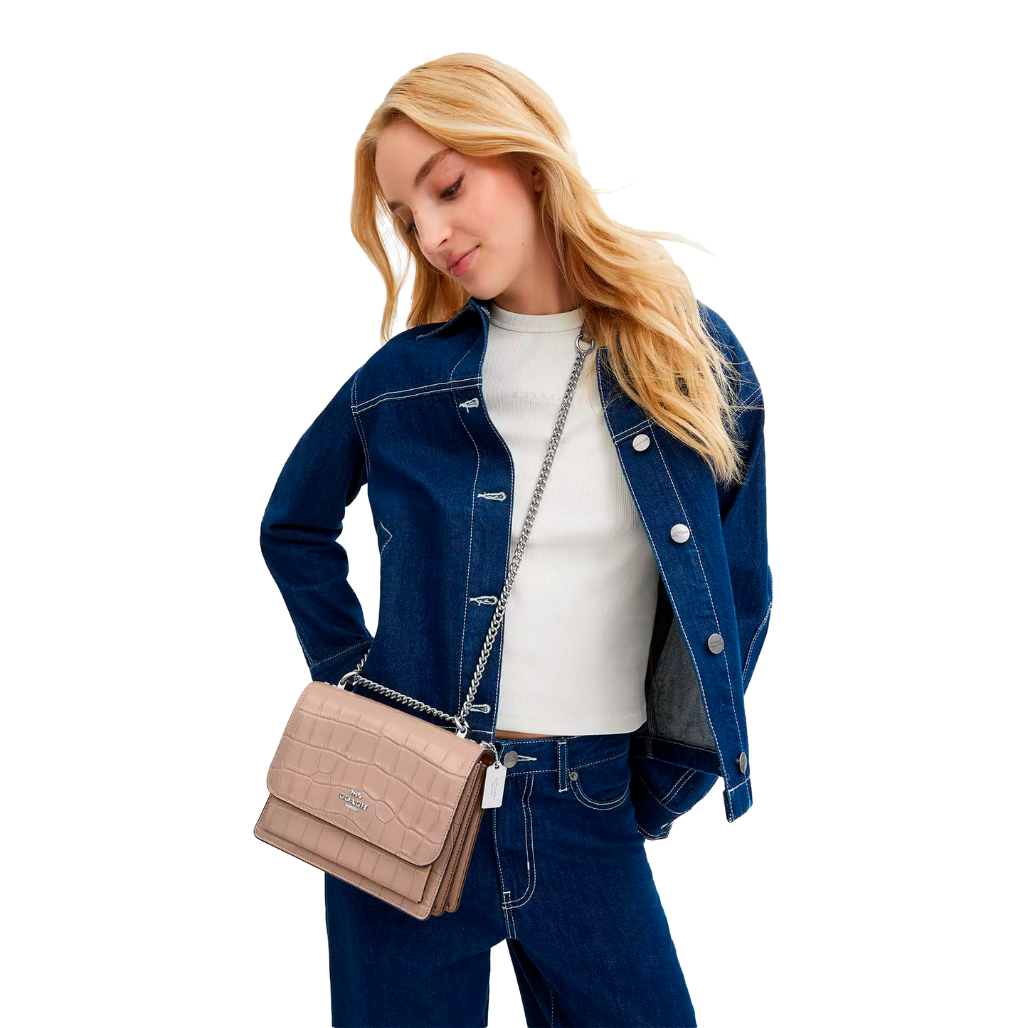 Bolsa Coach Klare Crossbody Bag Stone