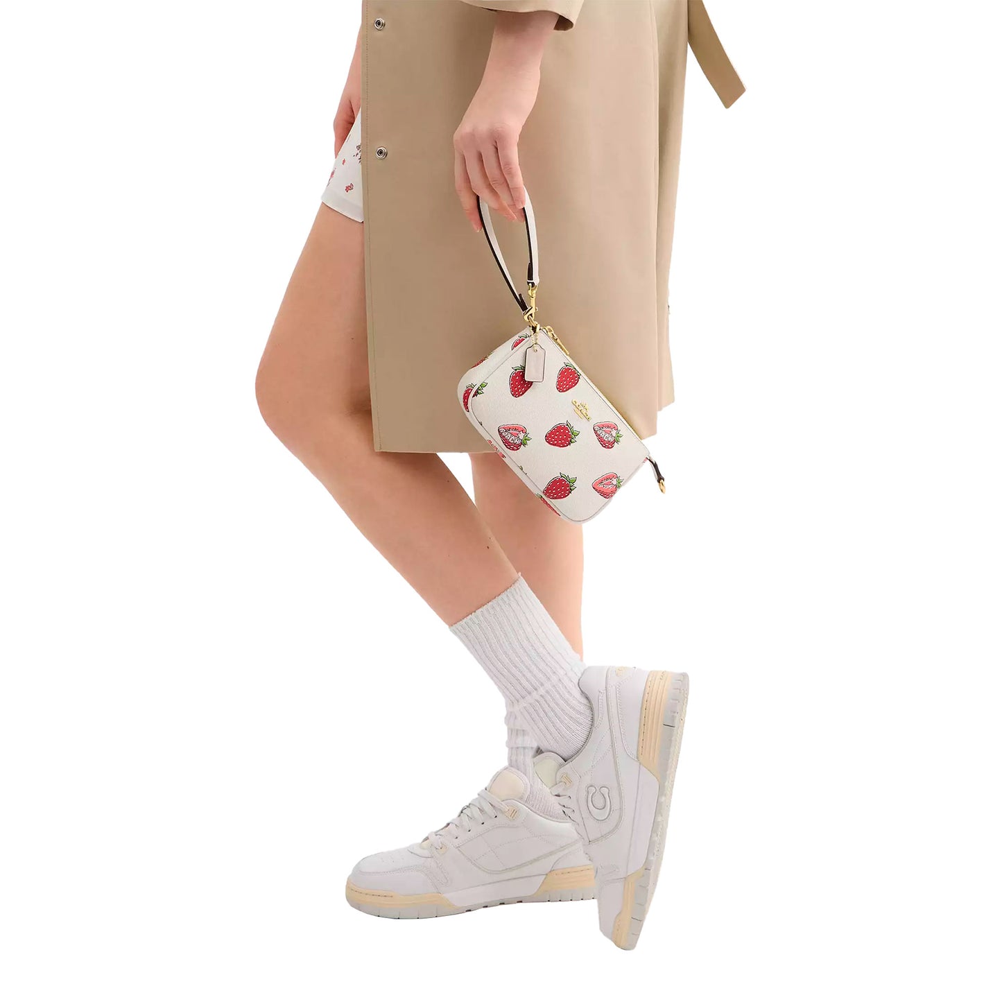 Bolsa Coach Nolita 19 With Strawberry Print Chalk Multi