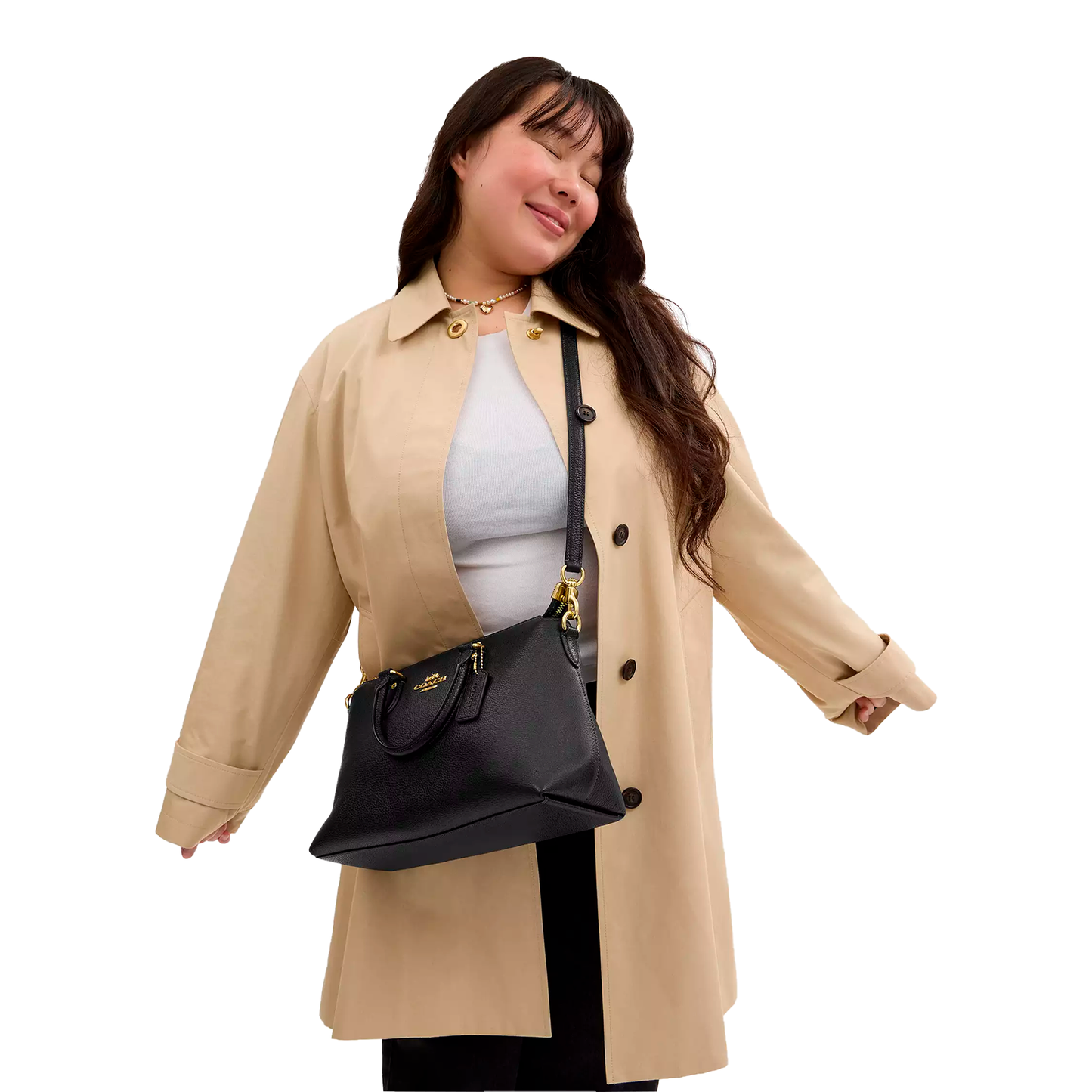 Bolsa Coach Georgia Satchel Bag Black