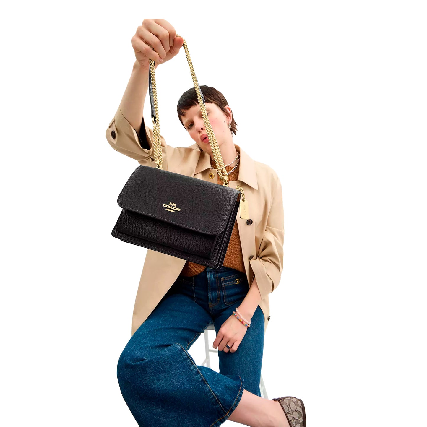Bolsa Coach Mini Klare Crossbody Black