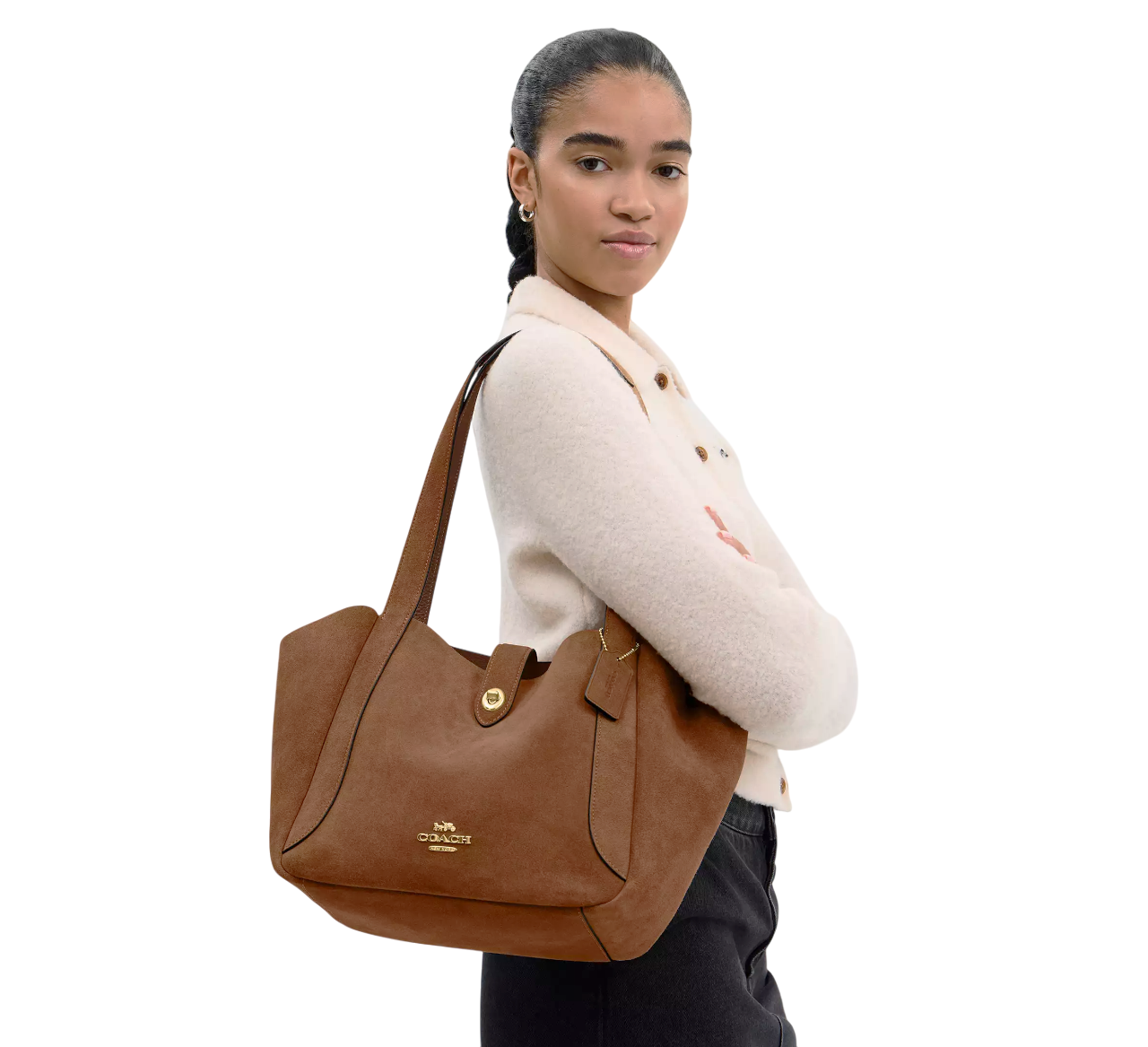 Bolsa Coach Hadley Turnlock Tote Bag Sienna