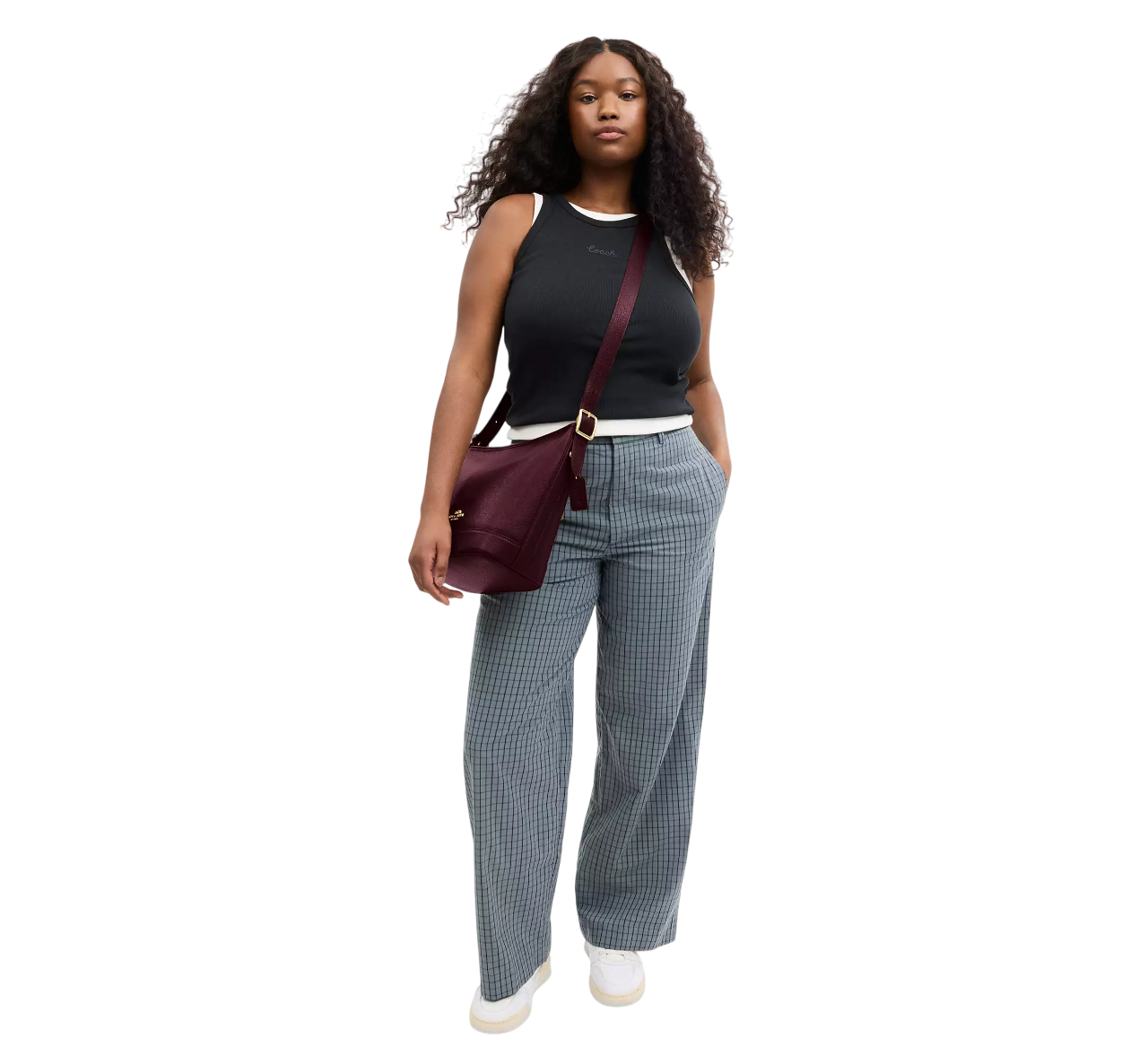 Bolsa Coach Jude Duffle Bag Dark Wine