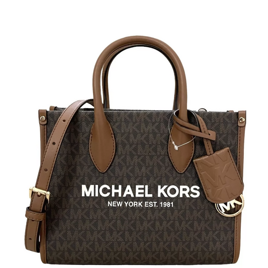 Bolsa Michael Kors Mirella Small Logo Crossbody Bag Brown