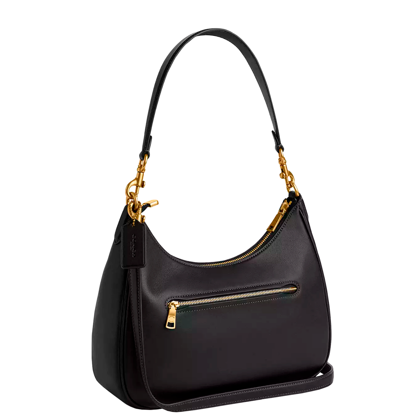 Bolsa Coach Teri Hobo Bag With Grommets Brass Black