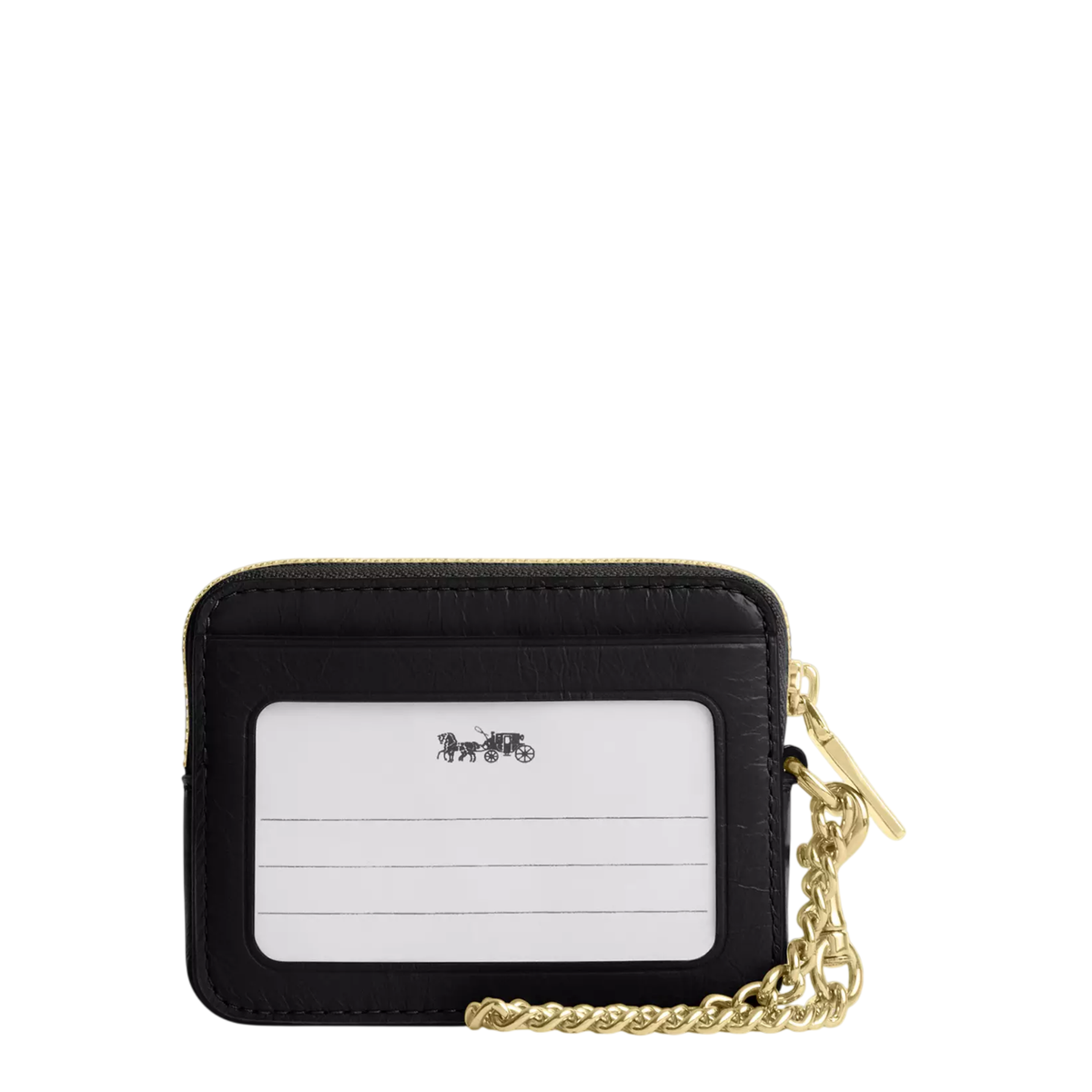 Monedero Coach Zip Card Case With Quilting Black