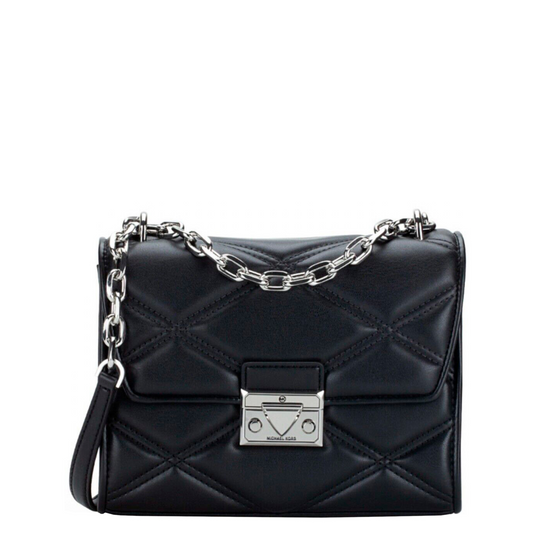 Bolsa Michael Kors Serena Small Quilted Crossbody Bag Black