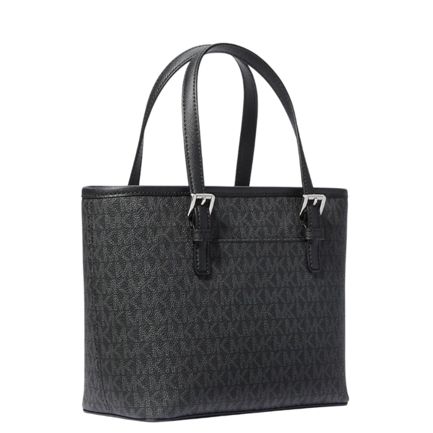 Bolsa Michael Kors Jet Set Travel Extra-Smal Logo Top-Zip Black Tote Bag