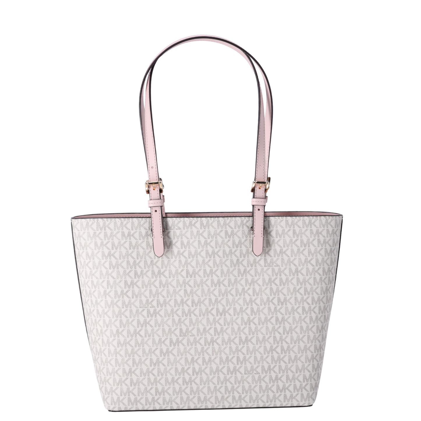 Bolsa Michael Kors Jet Set Medium Logo Pocket Tote Bag Power Blush