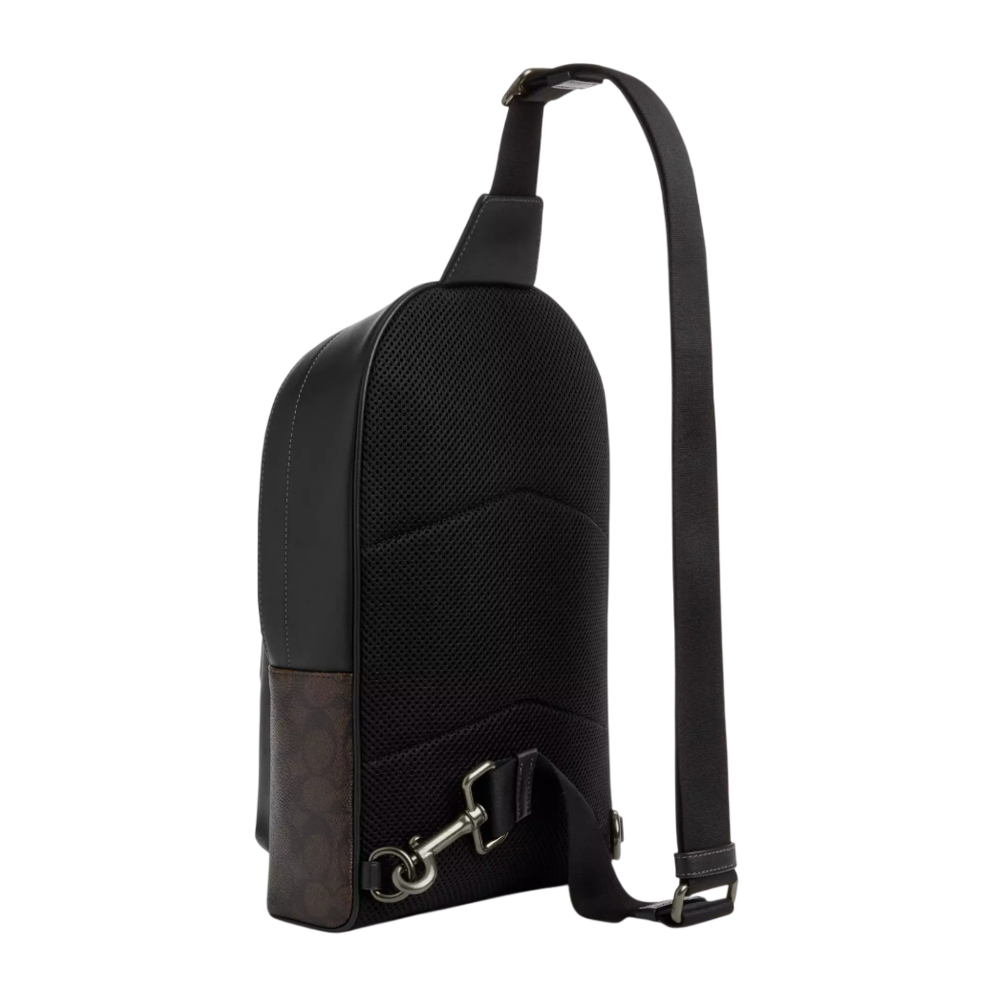 Bandolera Coach West Pack In Signature Canvas With Varsity Graphic