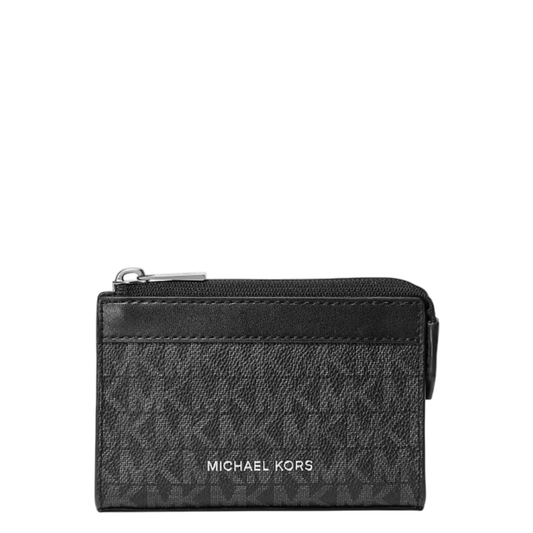 Monedero Michael Kors Cooper Small Signature Logo Zip Pouch Black