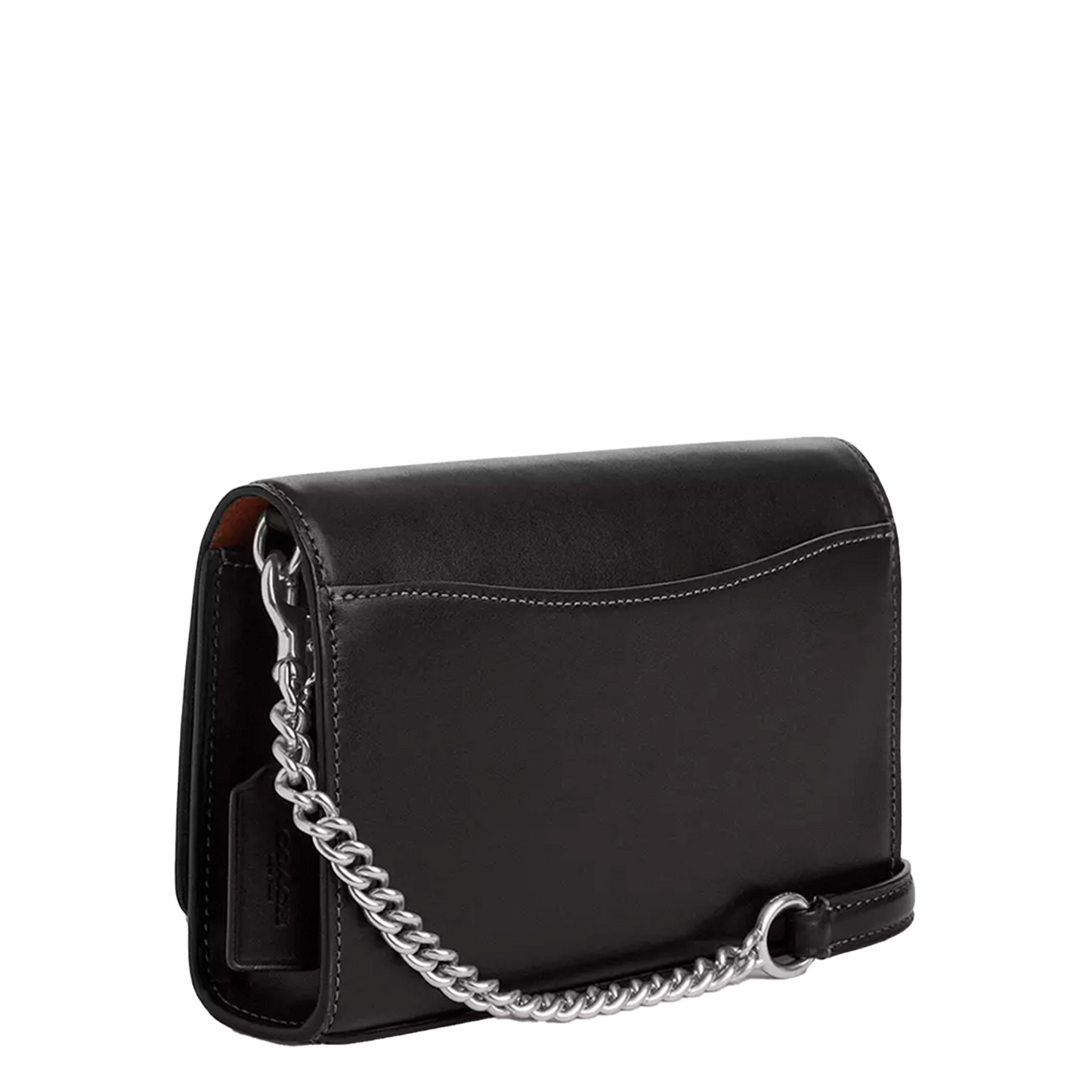 Bolsa Coach Flap Clutch Crossbody Black