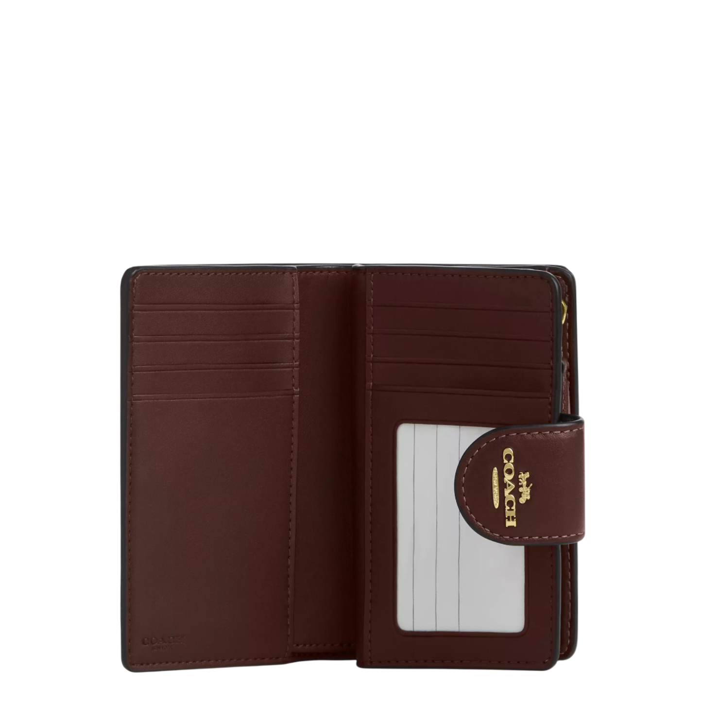 Cartera Coach Medium Corner Zip Wallet Maple