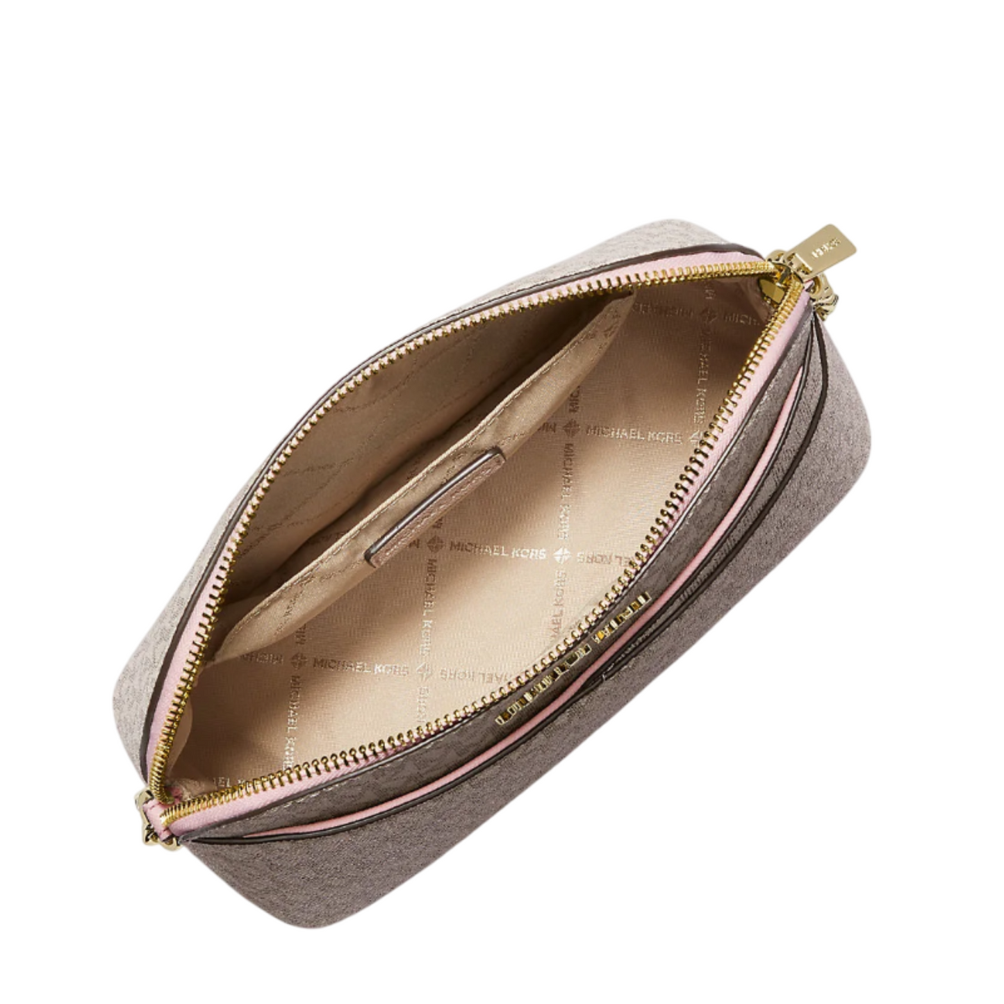 Bolsa Michael Kors Jet Set Travel Medium Logo Crossbody Dome Ivory