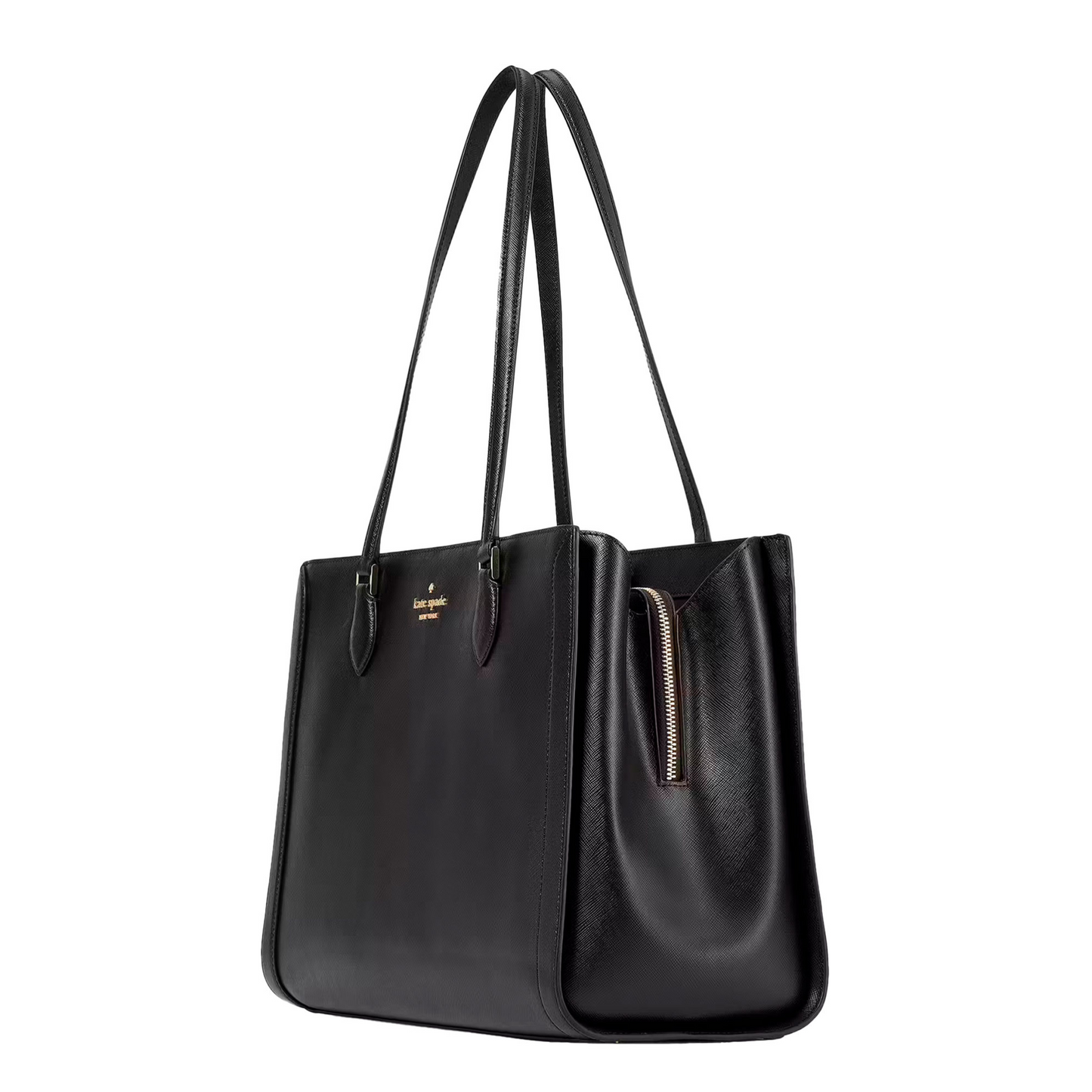 Bolsa Kate Spade Madison Saffiano East West Leather Large Laptop Tote Black