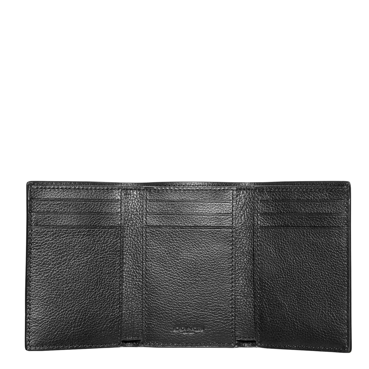 Cartera Coach Trifold Wallet Black