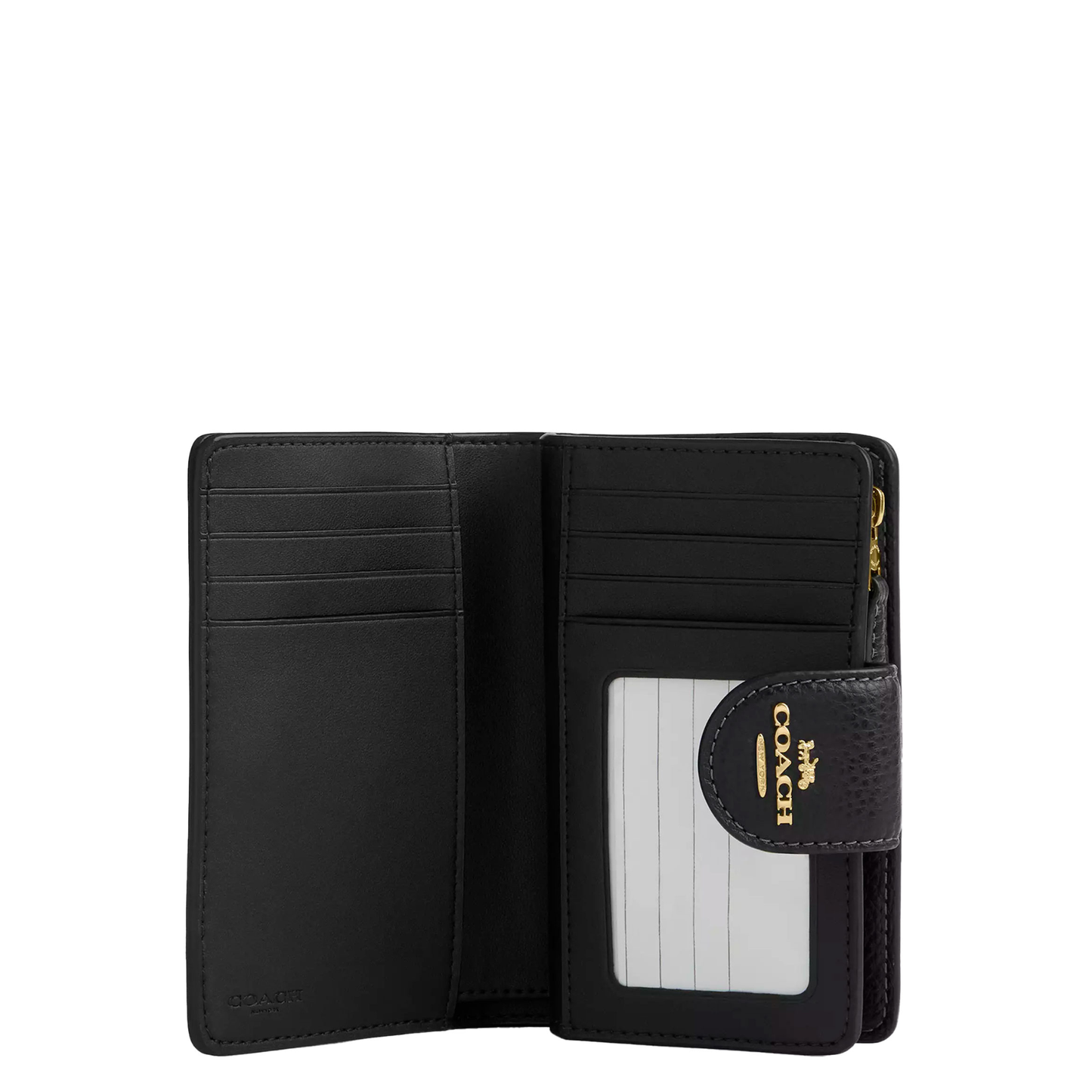 Cartera Coach Medium Corner Zip Wallet With Leopard Print