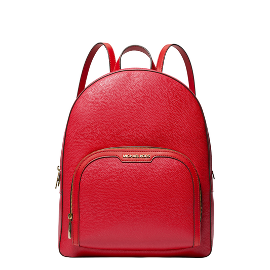 Mochila Michael Kors Jaycee Medium Pebbled Leather Backpack Bright Red