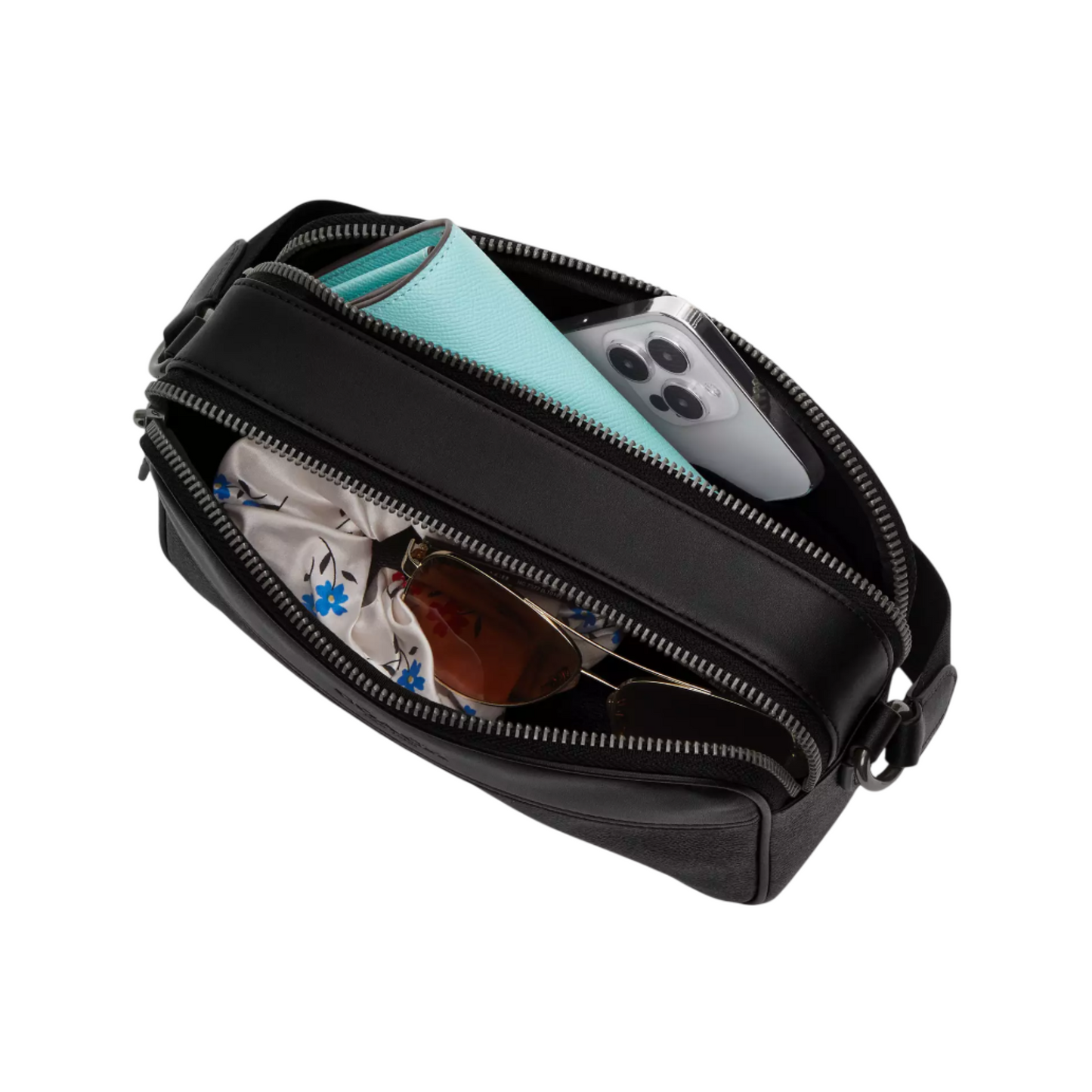 Bandolera Coach Graham Men's Crossbody Bag In Signature Canvas Tan Black