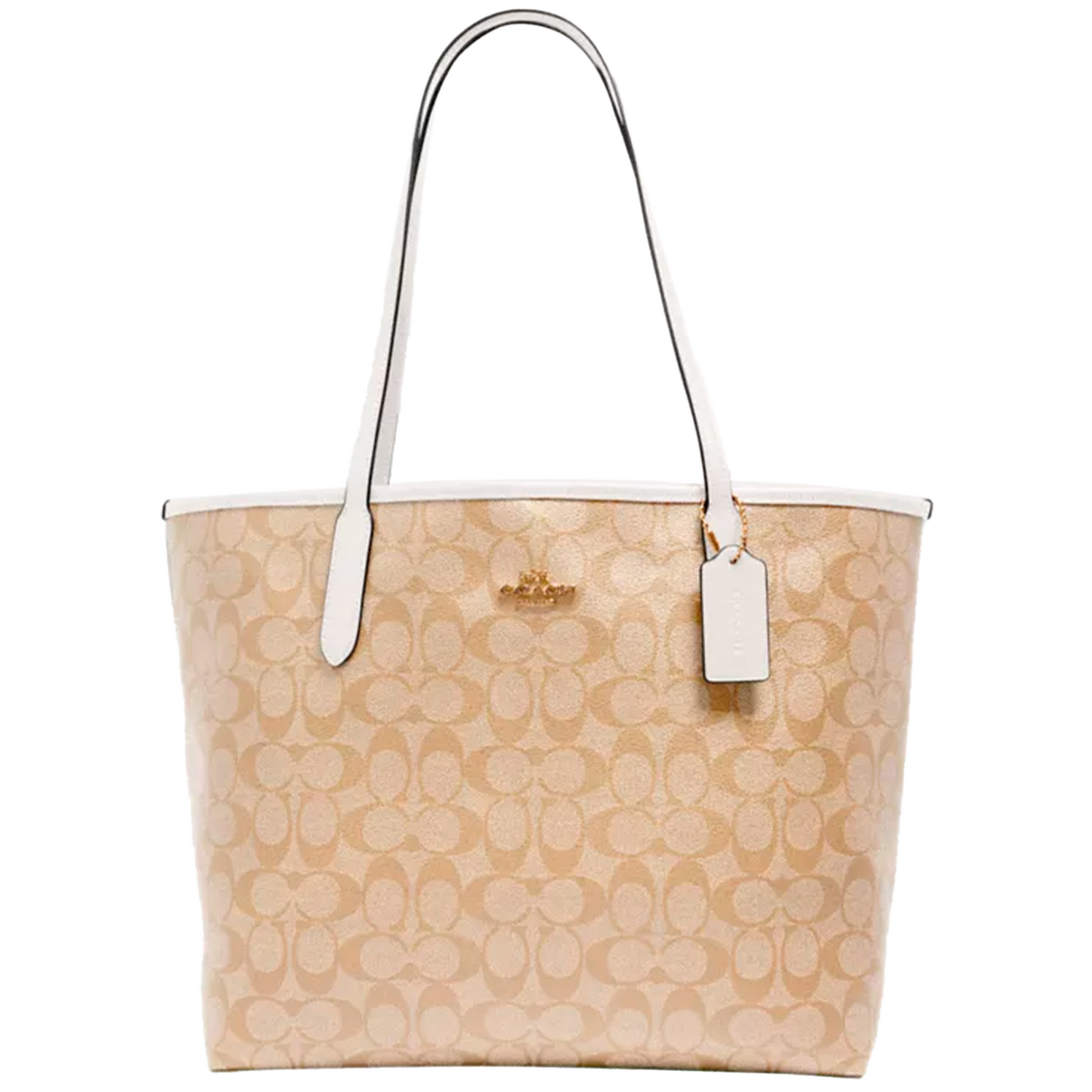 Bolsa Coach City Tote Signature Canvas Light Khaki