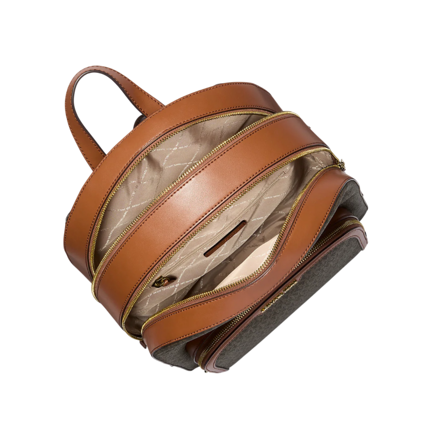 Mochila Michael Kors Jaycee Large Logo Brown