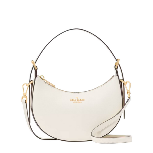 Bolsa Kate Spade Madison Saffiano Leather Crescent Shoulder Bag Meringue