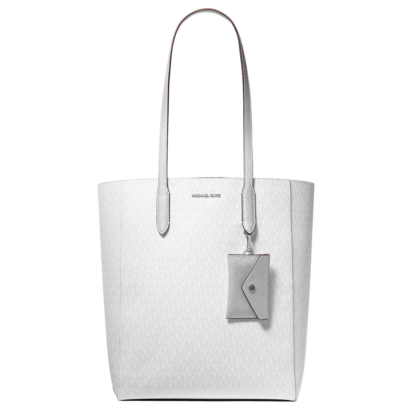 Bolsa Michael Kors Vincent Large Logo Tote Bag With Card Holder Silver
