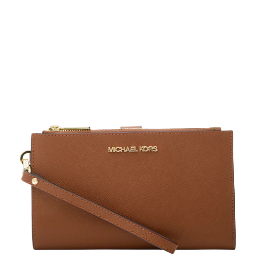 Cartera Michael Kors Jet Set Large Leather Smartphone Wristlet Wallet