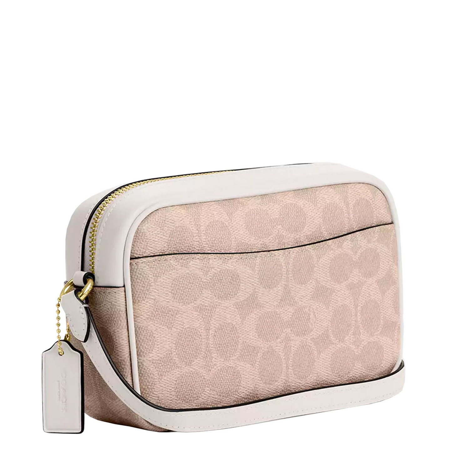 Bolsa Coach Mini Jamie Camera Bag In Signature Canvas Sand Chalk