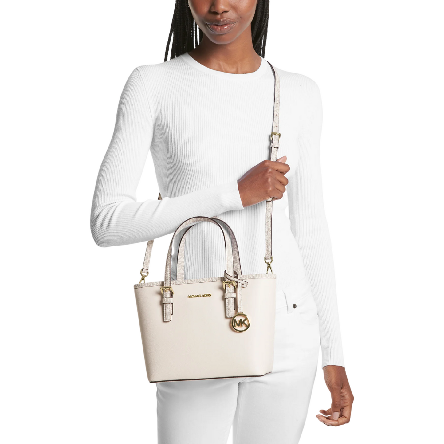 Bolsa Michael Kors Jet Set Travel Extra-Small Top-Zip Tote Bag